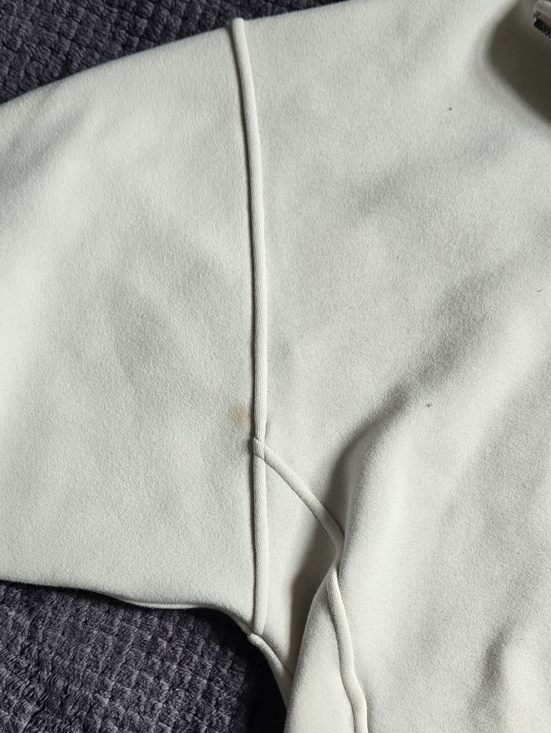 Lululemon Scuba Oversized Half-Zip Hoodie Bone White M/L Fleece Pullover Jacket - Picture 12 of 16